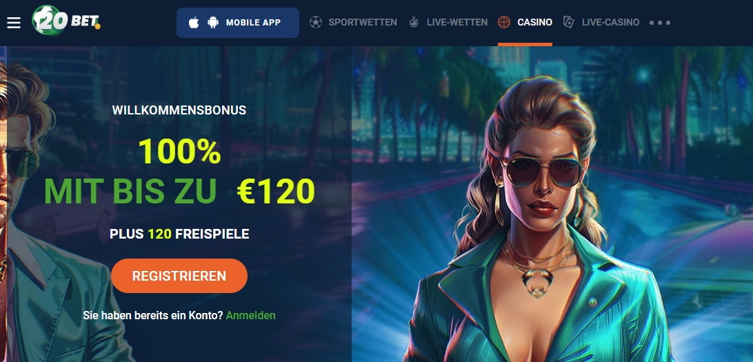 20Bet Casino Startseite